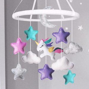 Unicorn crib mobile
